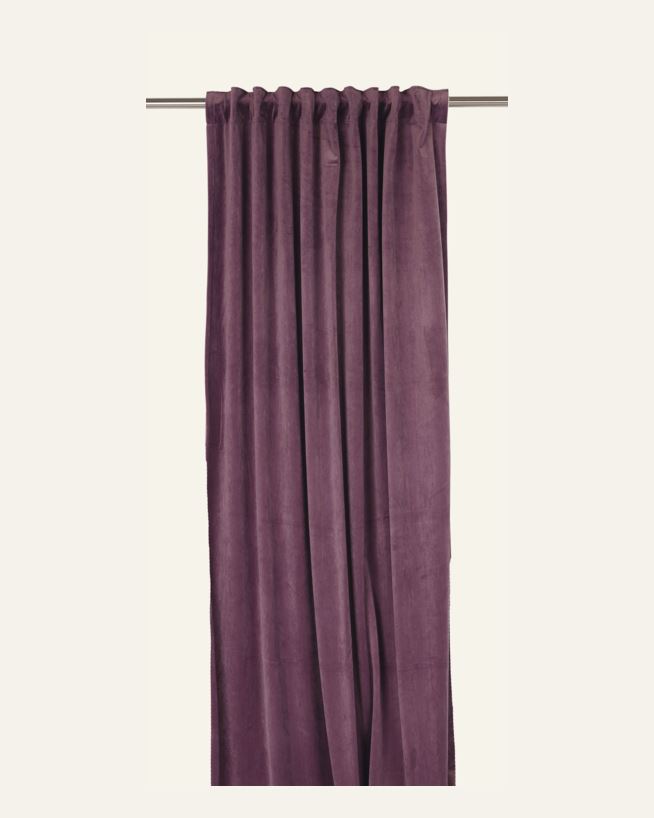 Velour gardin tåkelilla - 135x260 cm tåkelilla - 1