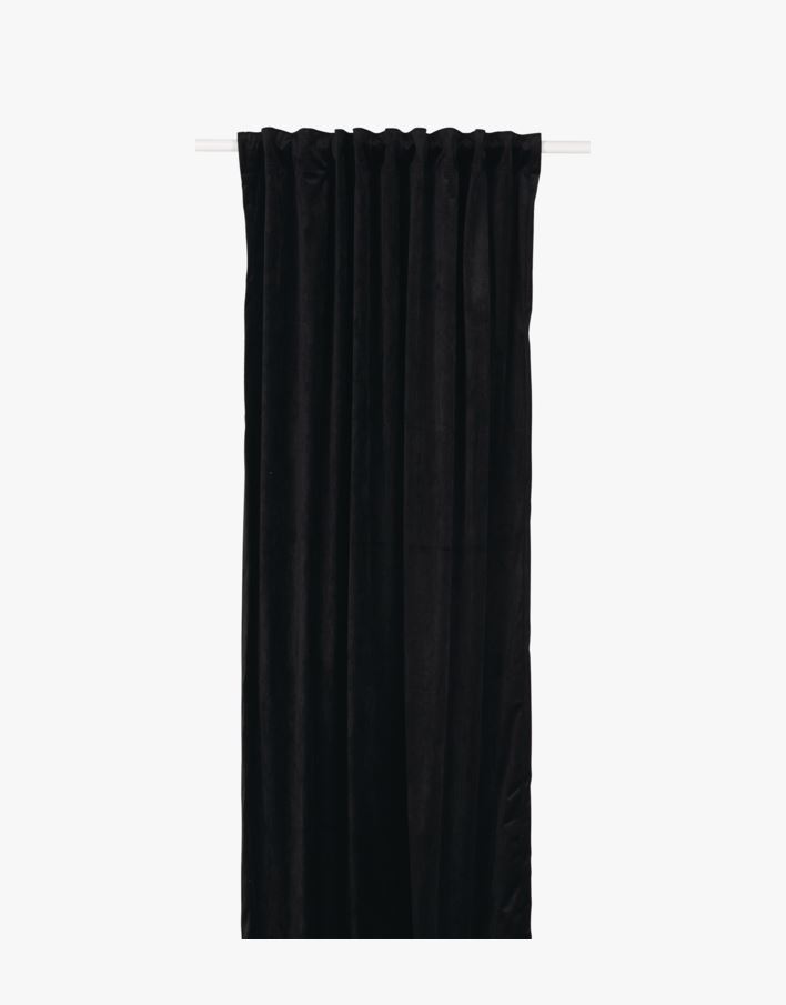 Mali velour gardin svart  - 135x220 cm svart - 1