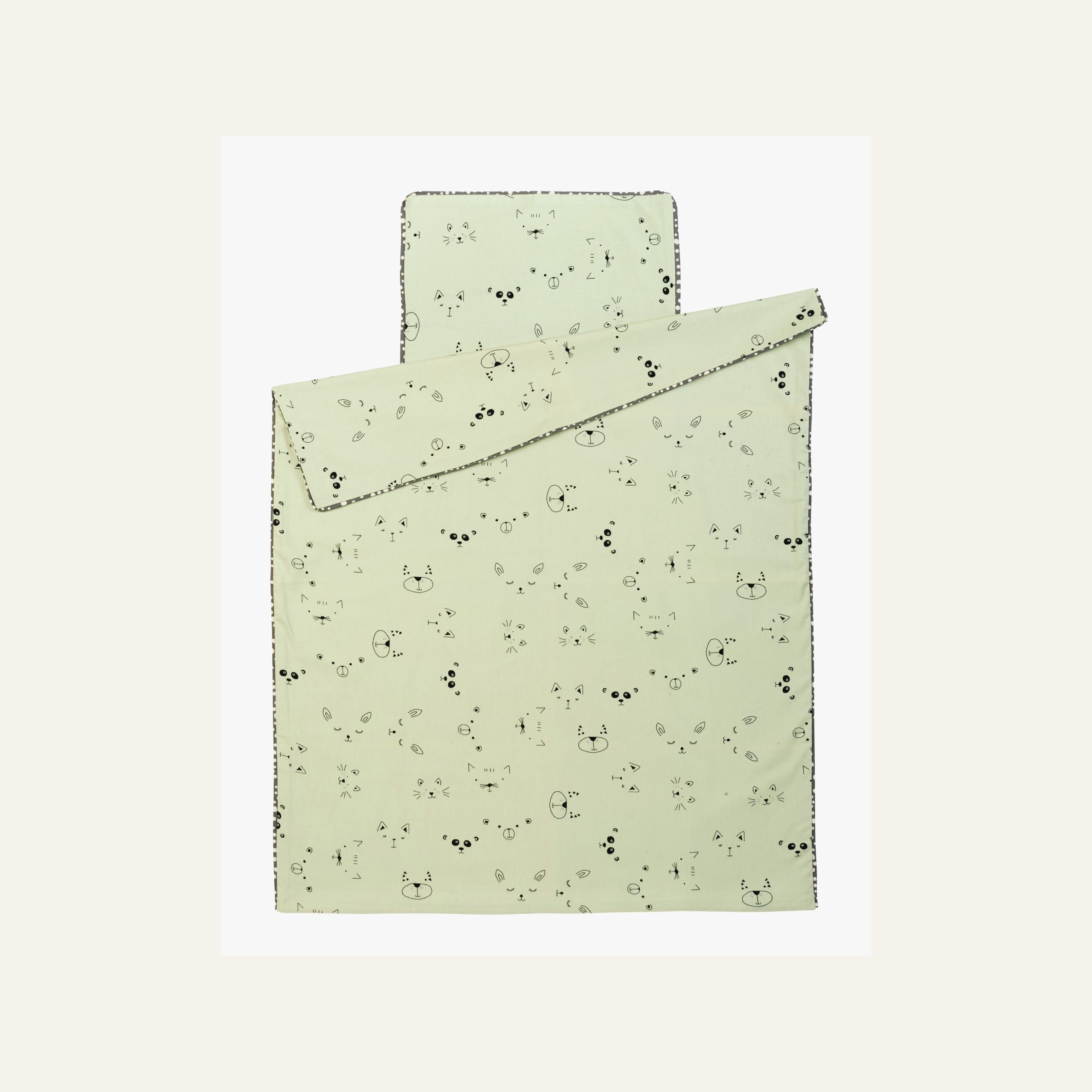 Flanell sengesett mintgrønn - 2