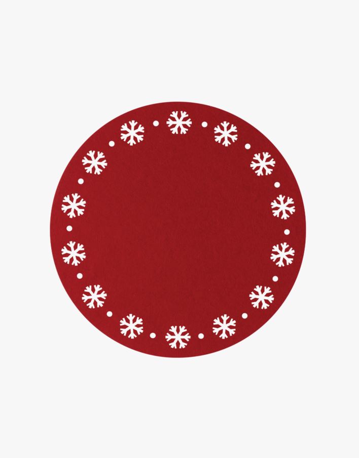 Brikke rød - ø38 cm rød - 1