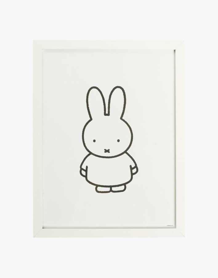 Plakat m/ramme hvit - 30x40 cm hvit - 1