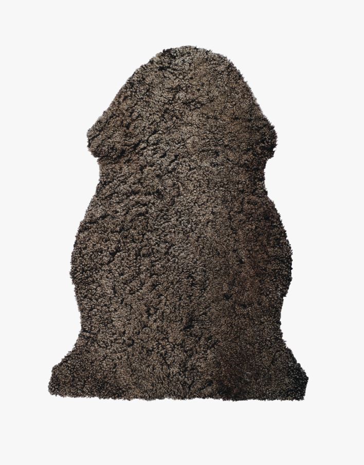Lammeskinn mørk brun - 85 cm mørk brun - 1