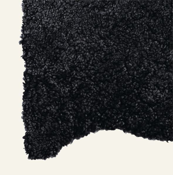 Lammeskinn mørk grå - 2