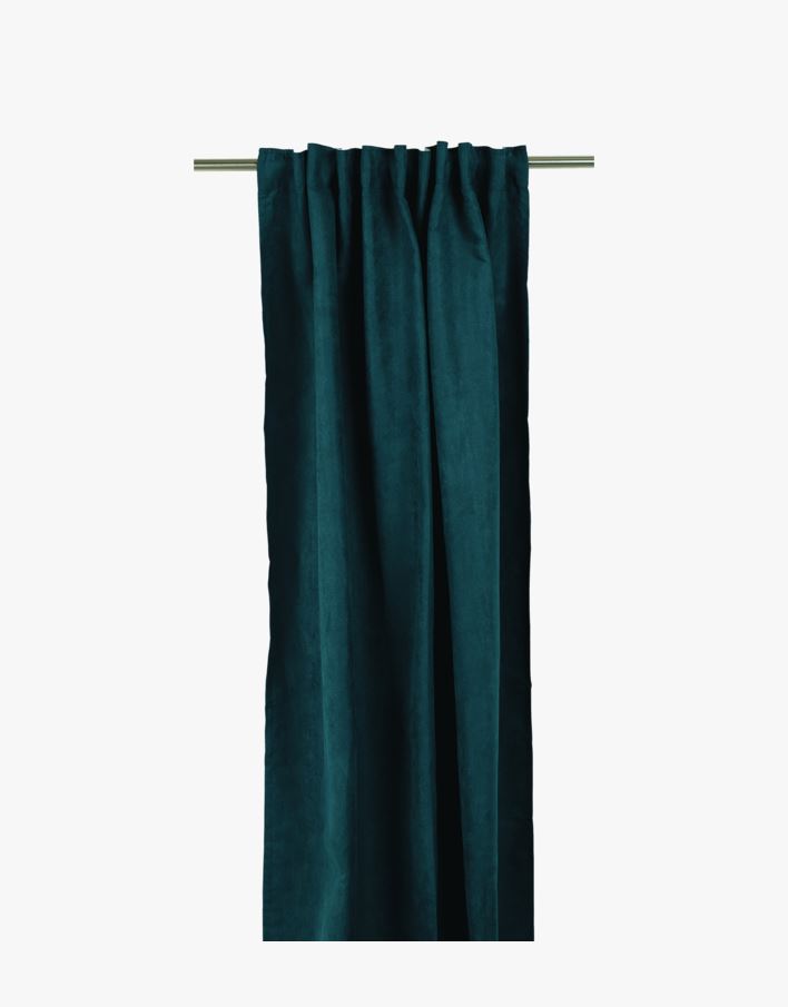 Gardin mørk aquablå - 140x220 cm mørk aquablå - 1