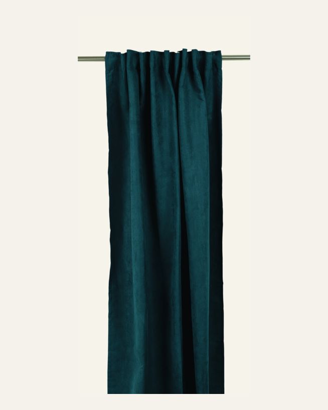 Gardin mørk aquablå - 140x220 cm mørk aquablå - 1