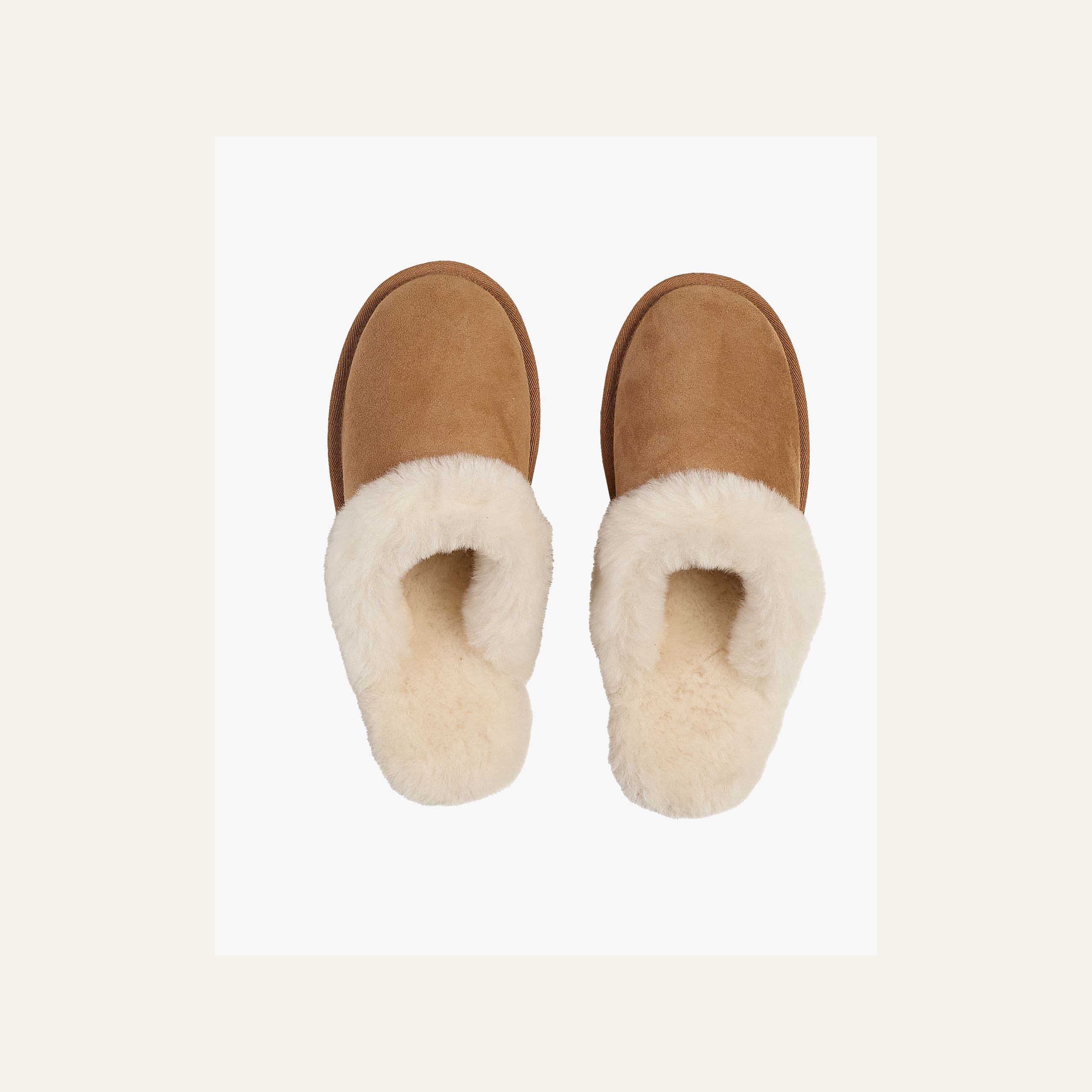 Skinntøfler brun - 2