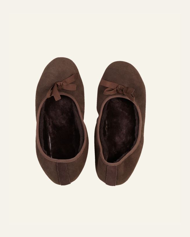 Tøfler mørk brun - 39-40 mørk brun - 1