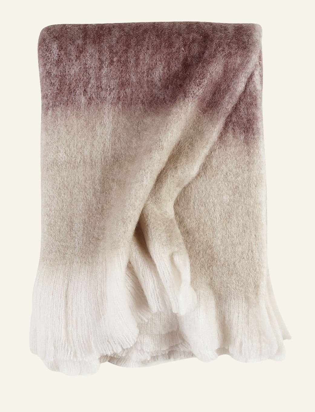 Alba stripe pledd rød - Kid
