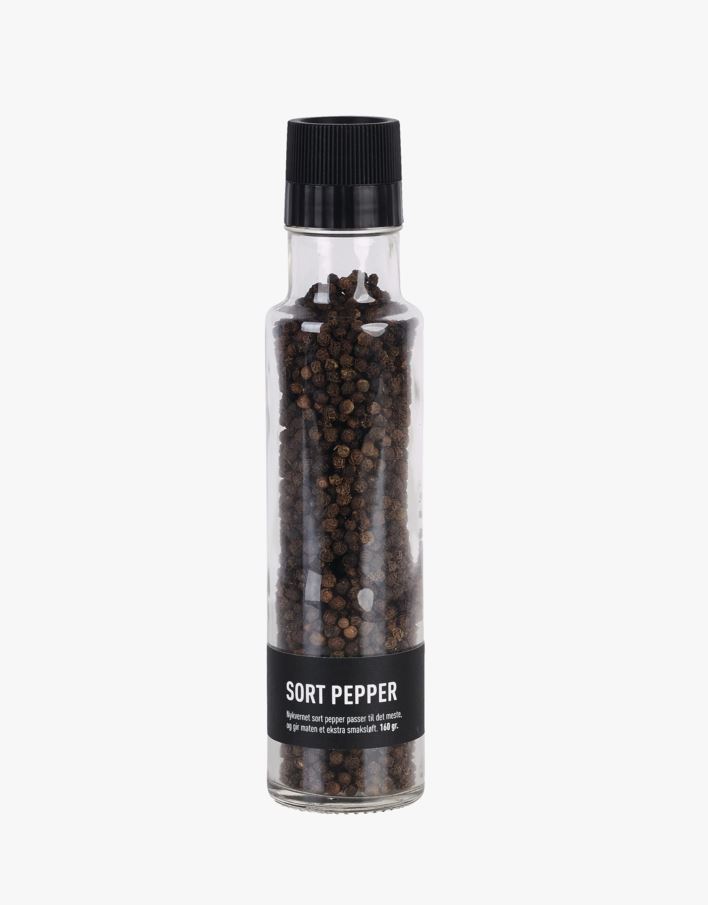 Svart pepper kvern svart  - 160 g svart - 1