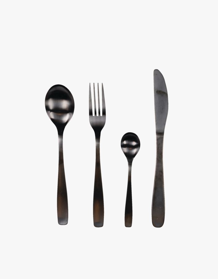 Bestikk 4 deler svart - 000 svart - 1