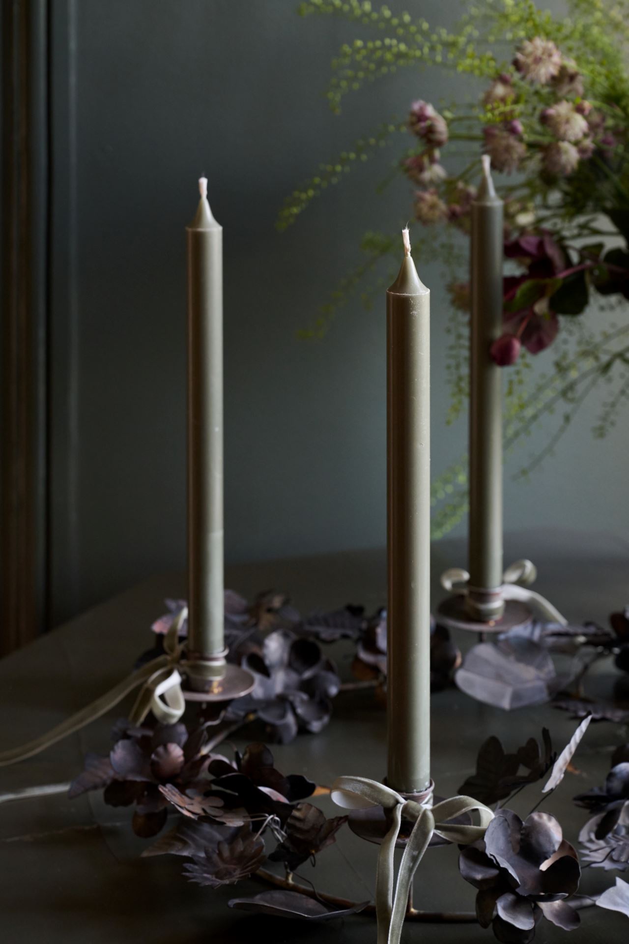 Kronelys grågrønn - 29 cm Grågrønn - 1