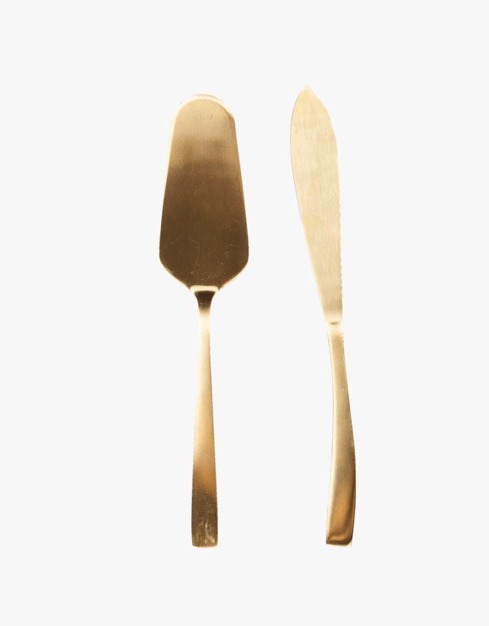 Kakebestikk gull - 2 deler gull - 1