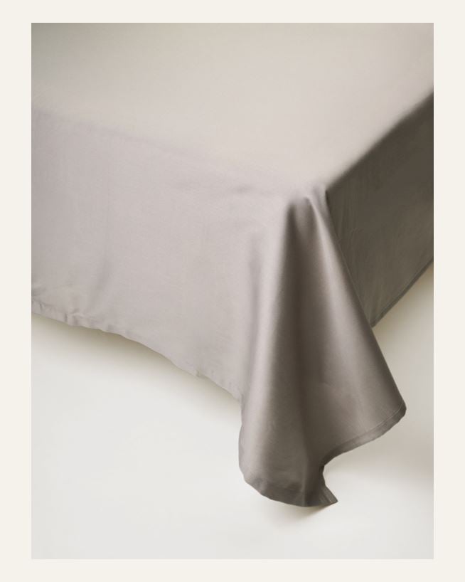 Laken flatt grå - 260x260 cm grå - 1