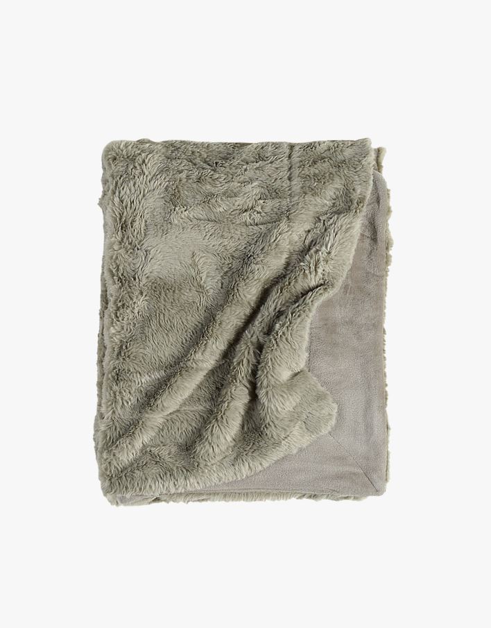 Pelspledd olivengrønn - 130x170 cm olivengrønn - 1