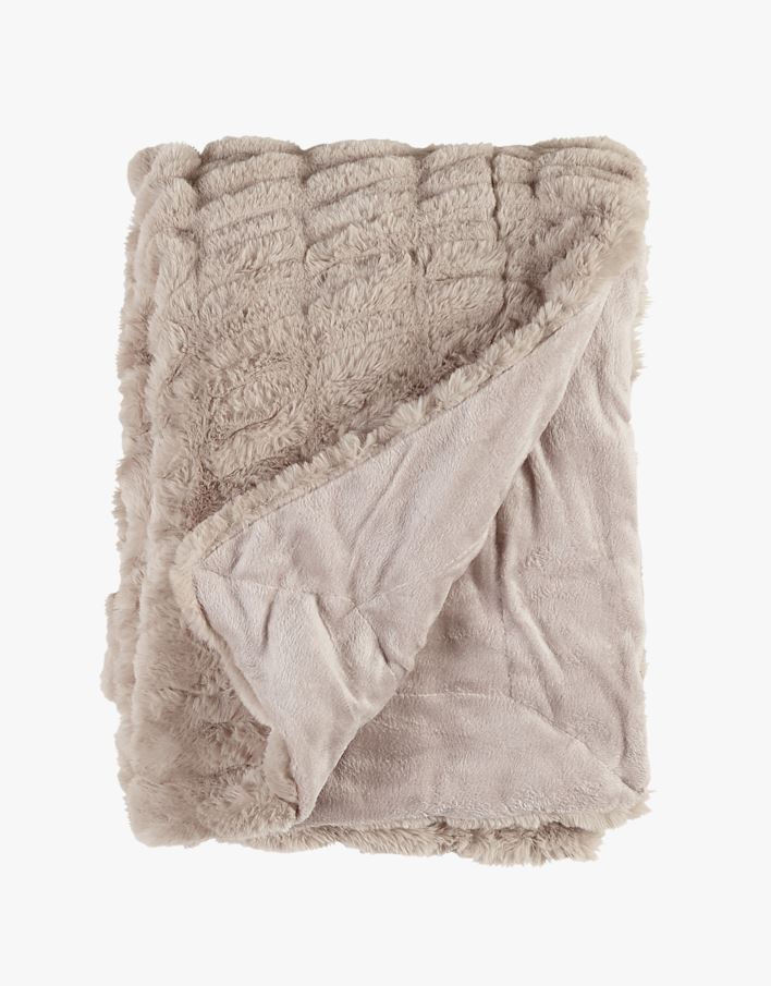 Pelspledd beige - 130x170 cm beige - 1