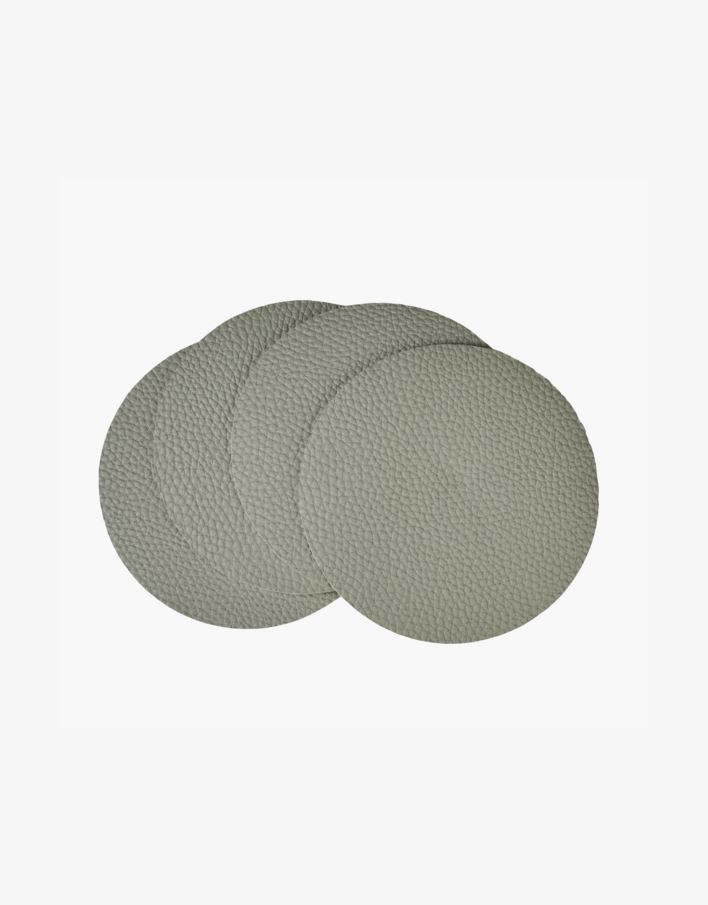 4pk drikkebrikke lys grønn - ø10 cm lys grønn - 1