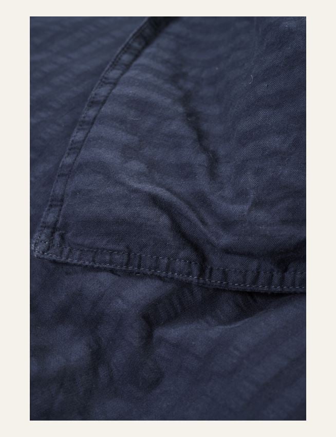 Krepp sengesett mørk blå - 3