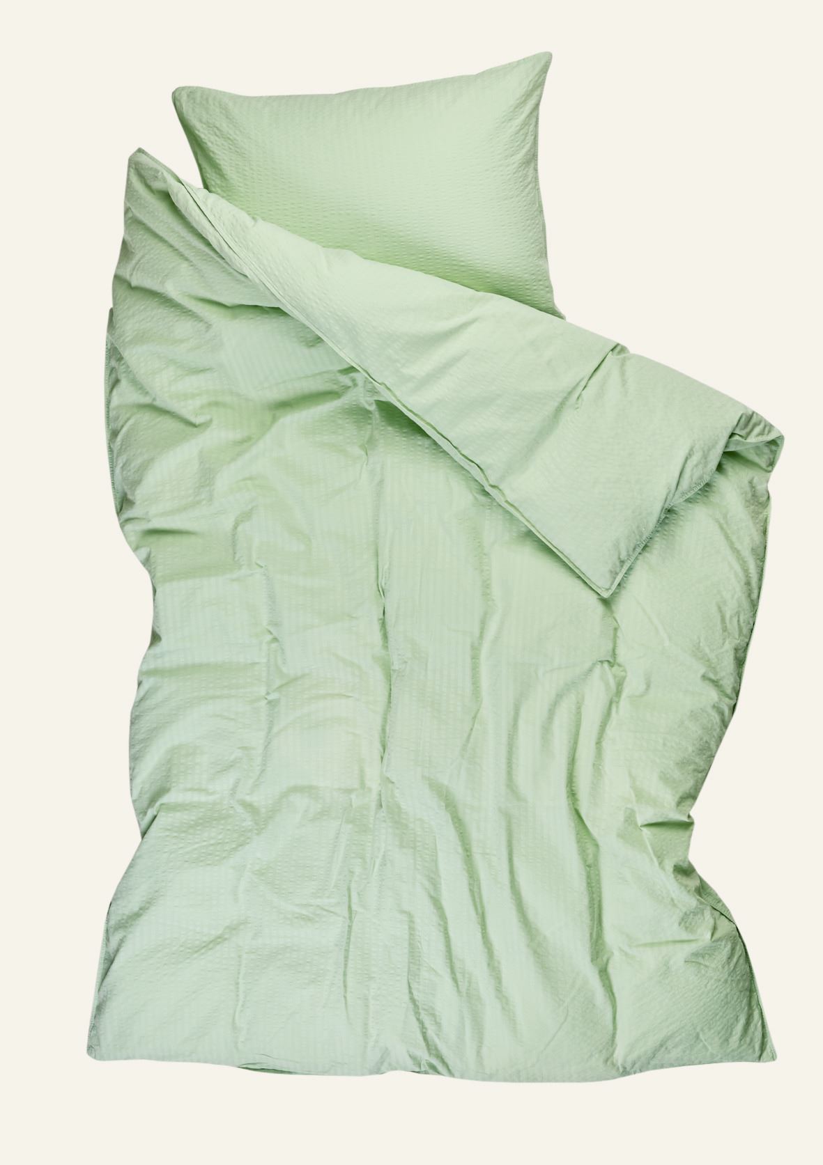 Krepp sengesett lys grønn - 3