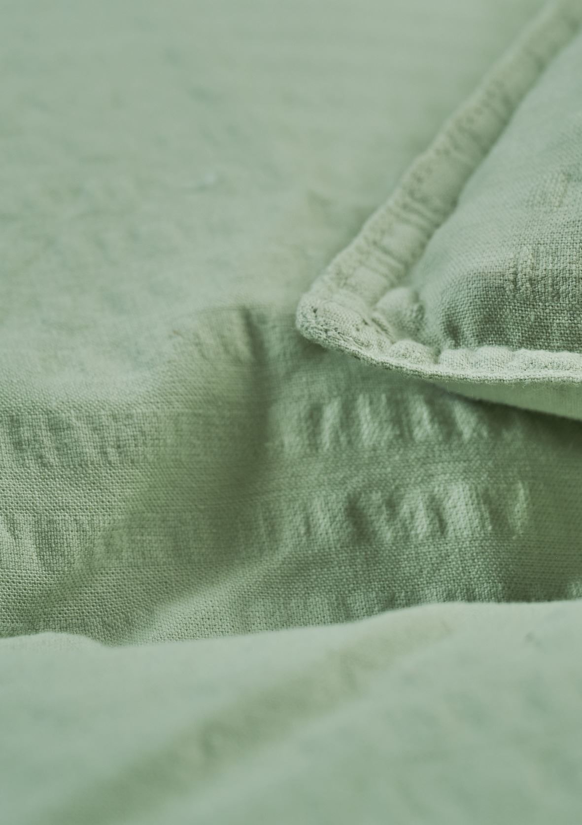 Krepp sengesett lys grønn - 2