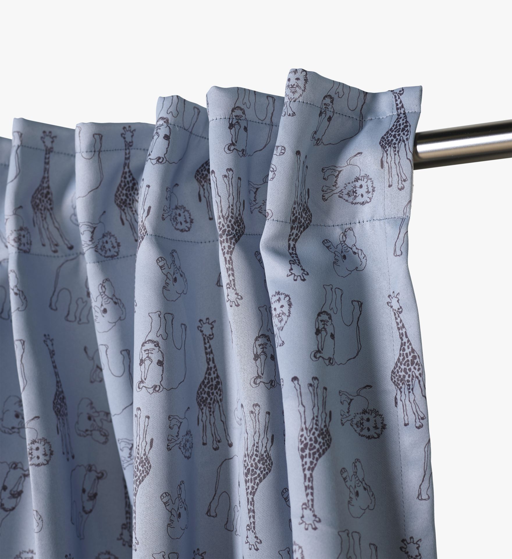 Lysdempende gardin lys blå - 2