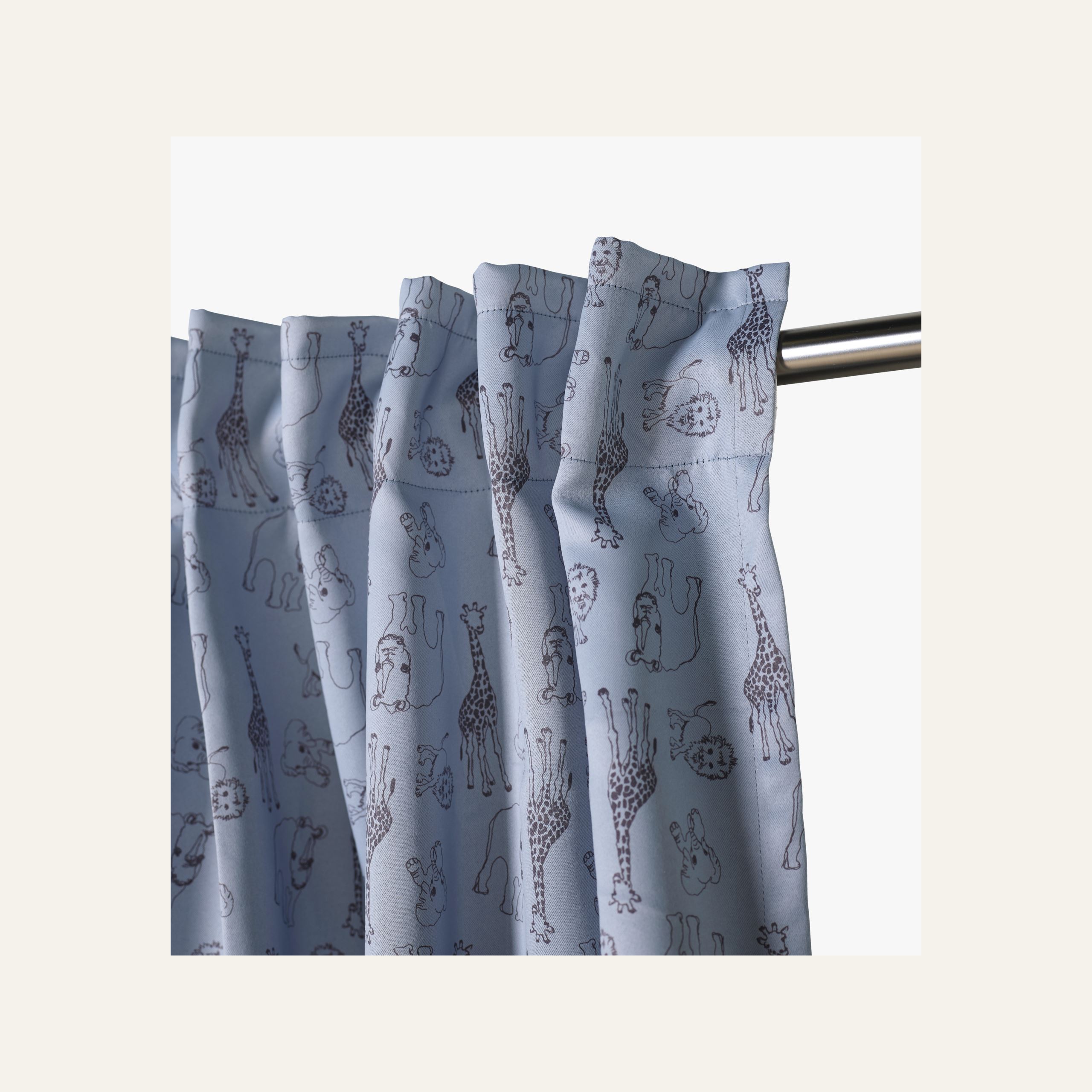 Lysdempende gardin lys blå - 2