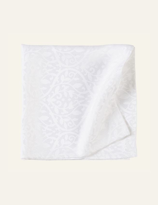 Jaquard duk hvit - 2