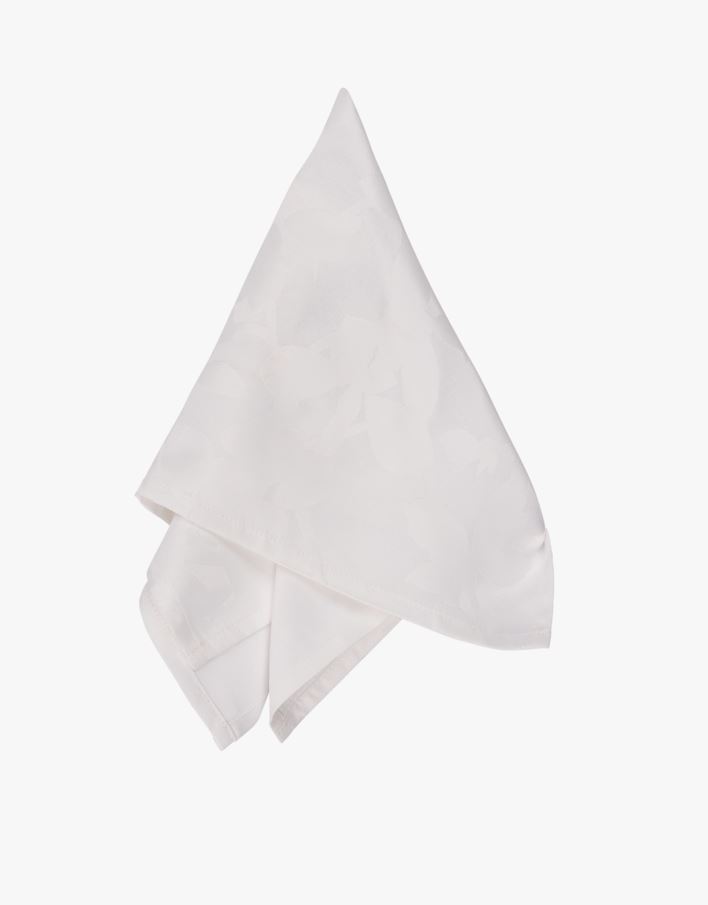 Jaquard 2 pk tøyserviett hvit - 45x45 cm hvit - 1