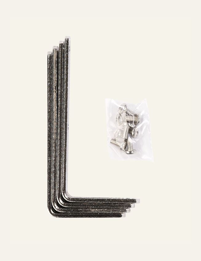 Veggvinkel 4 stk stål - 2