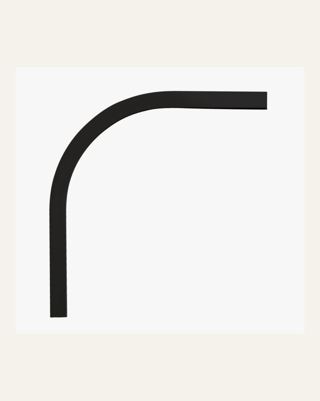 Bue 90° svart - 20x20 cm svart - 1