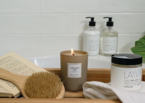 Duftlys beige - 2