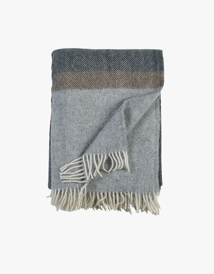 Ullpledd mørk blå - 130x170 cm mørk blå - 1