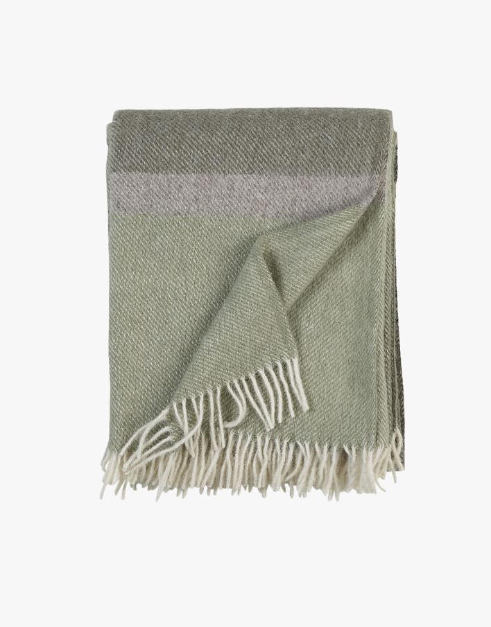 Ullpledd grønn - 130x170 cm grønn - 1