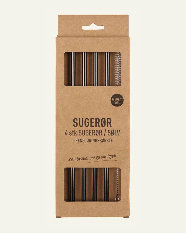 Sugerør svart - 215mm x ø6mm svart - 1