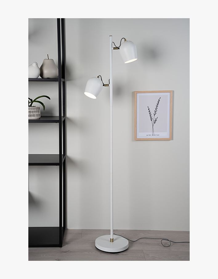 Gulvlampe hvit - 158,3 cm hvit - 1