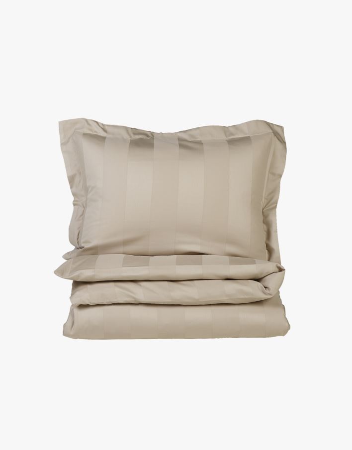 Sateng sengesett lys beige - 140x200 cm lys beige - 1