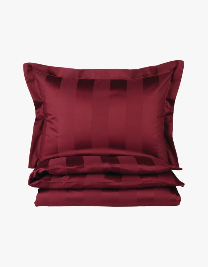 Sateng sengesett burgunder - 200x220 cm burgunder - 1