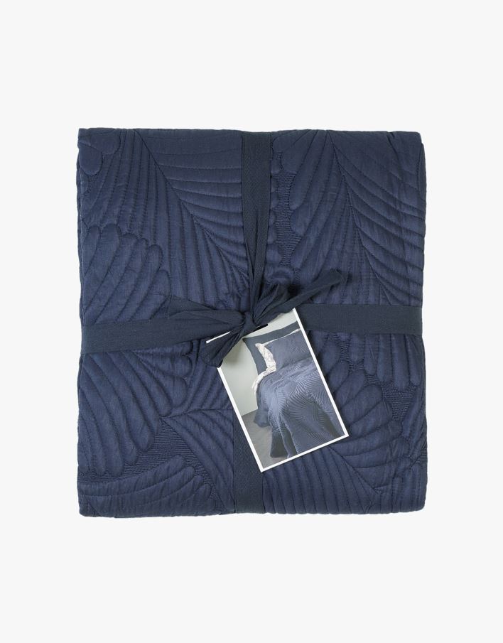 Sengeteppe marineblå - 240x240 cm marineblå - 1