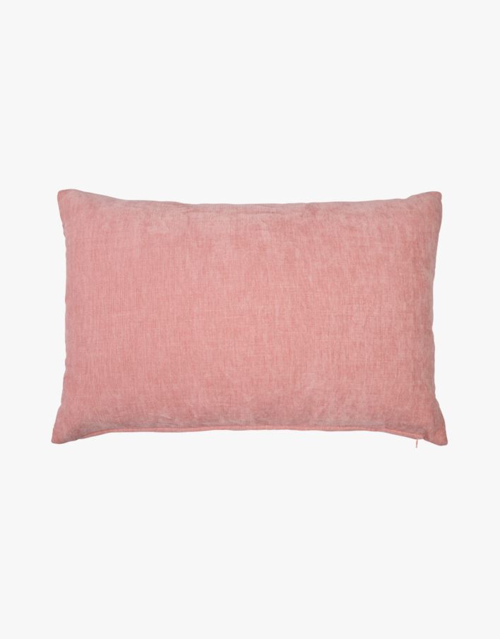 Carlo chenille pyntepute dusty pink  - 40x60 cm dusty pink - 1