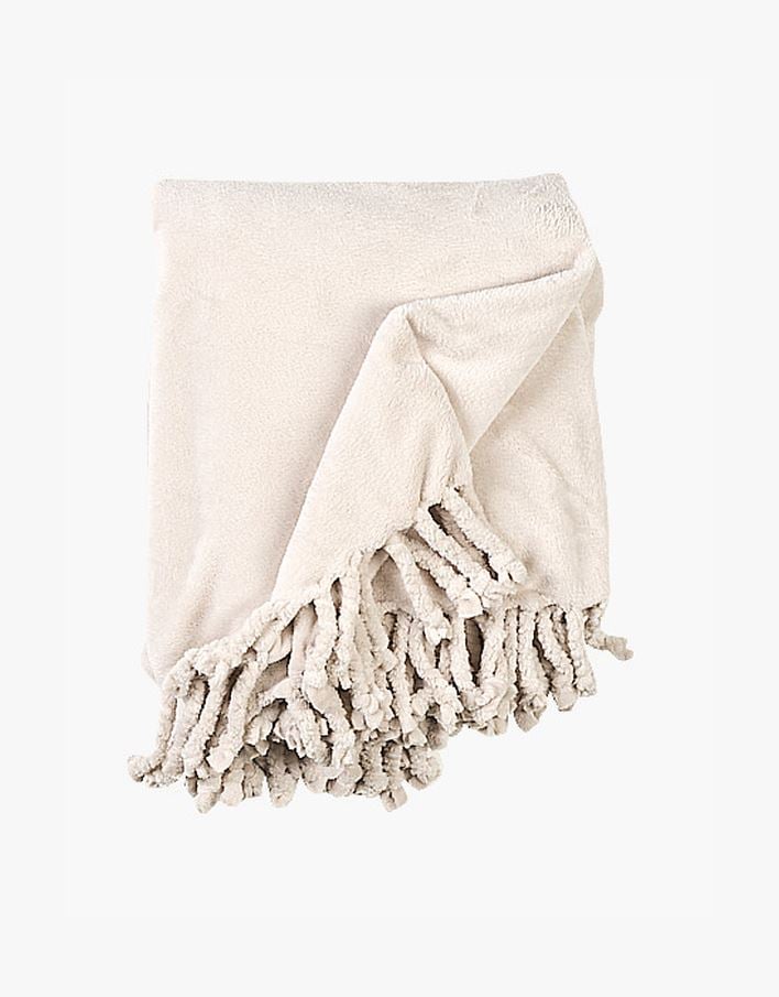 Fleecepledd lys beige - 130x170 cm lys beige - 1