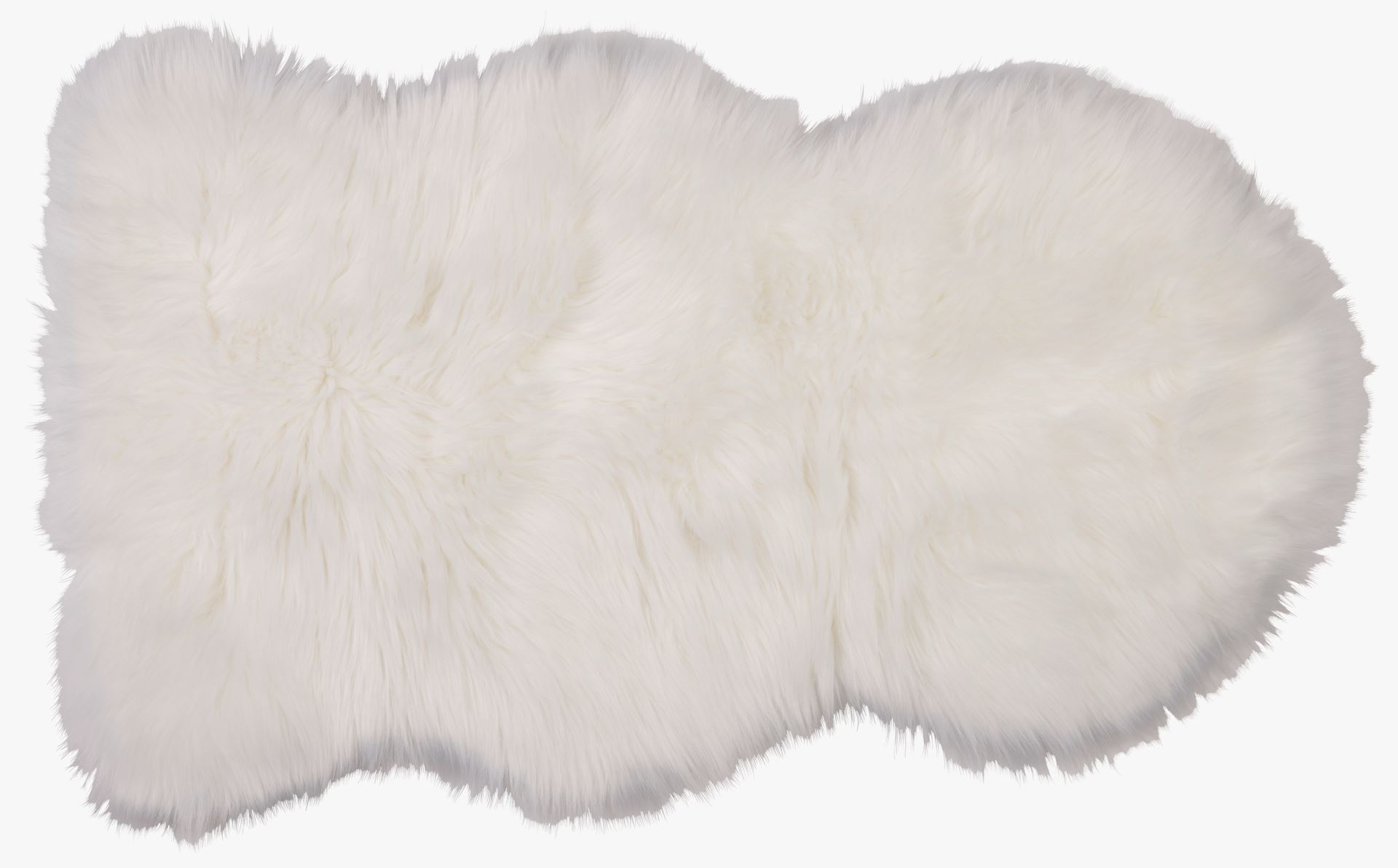 Imitert lammeskinn hvit - 50x90 cm hvit - 1
