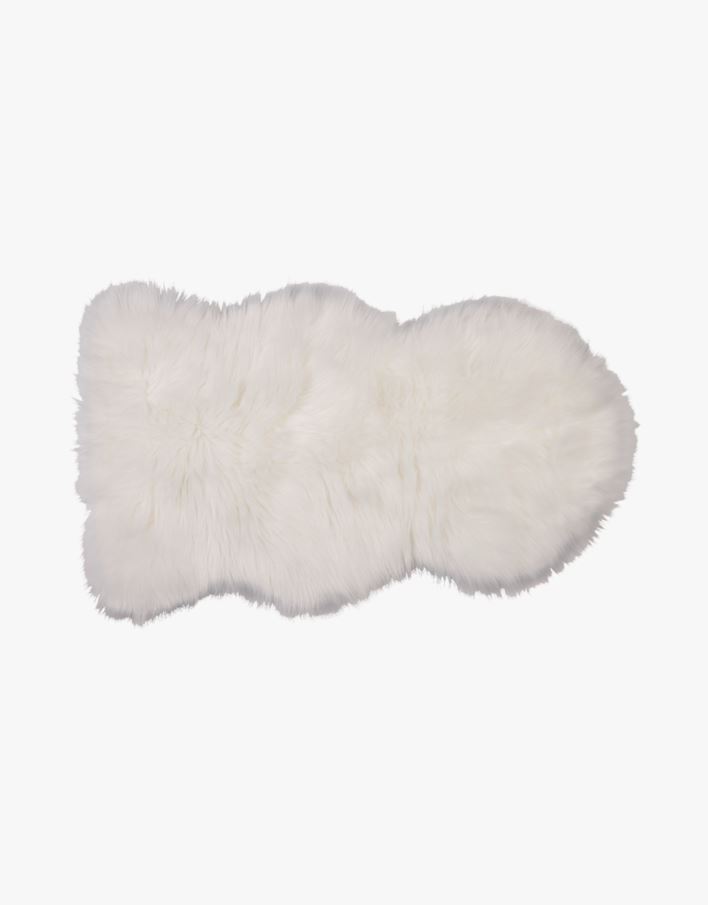 Imitert lammeskinn hvit - 50x90 cm hvit - 1