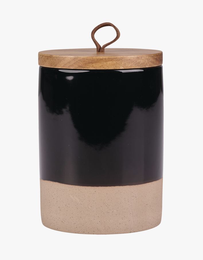 Liten krukke svart - 14 cm ø 10 svart - 1