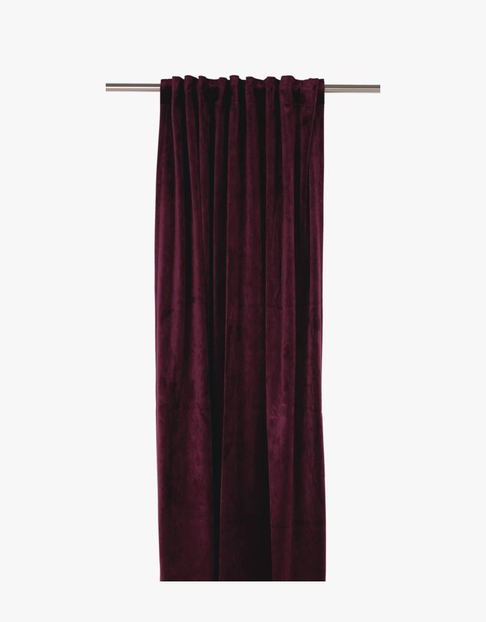 Gardin mørk rød - 135x300 cm mørk rød - 1