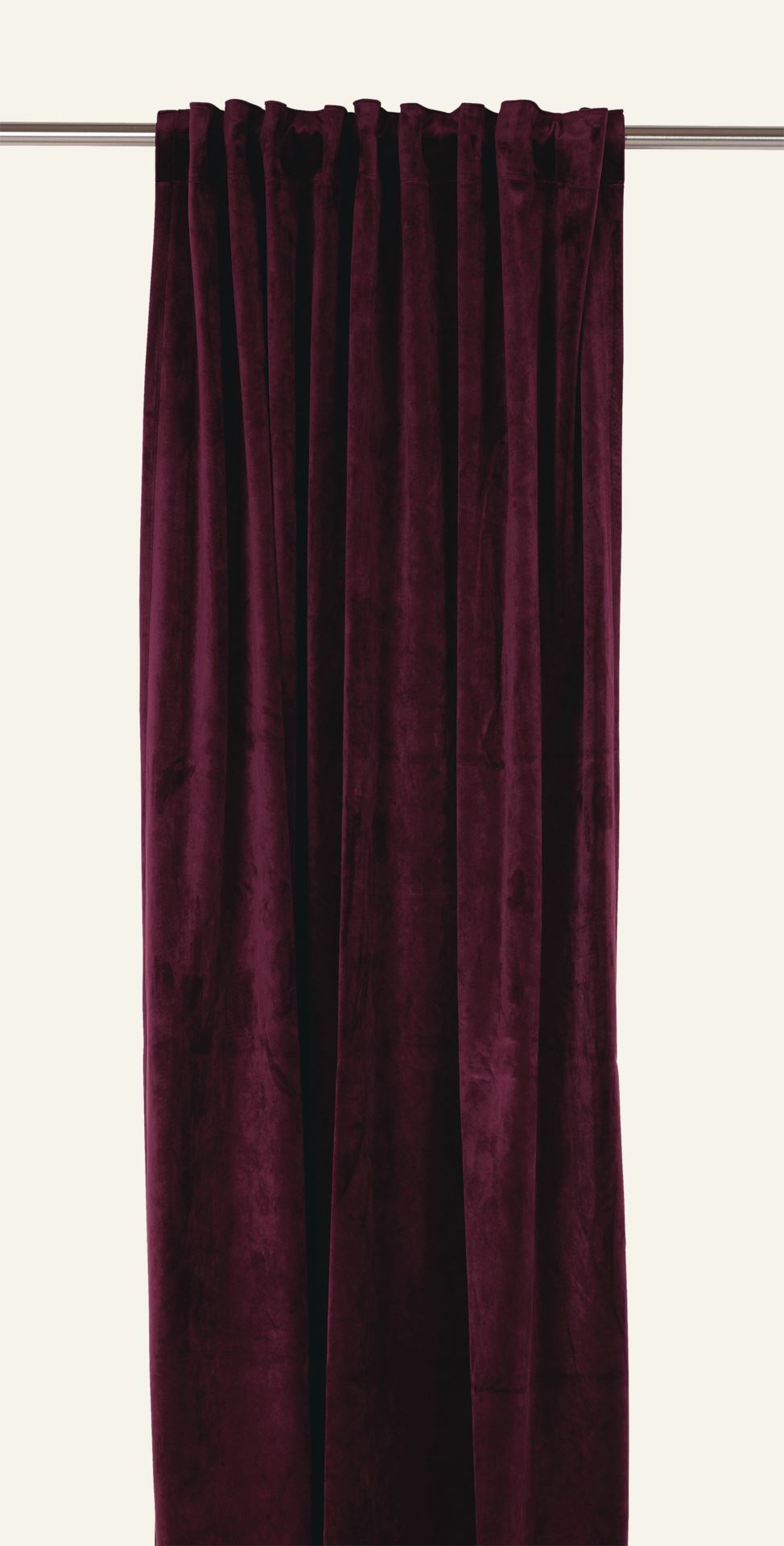 Mali velour gardin mørk rød - Kid