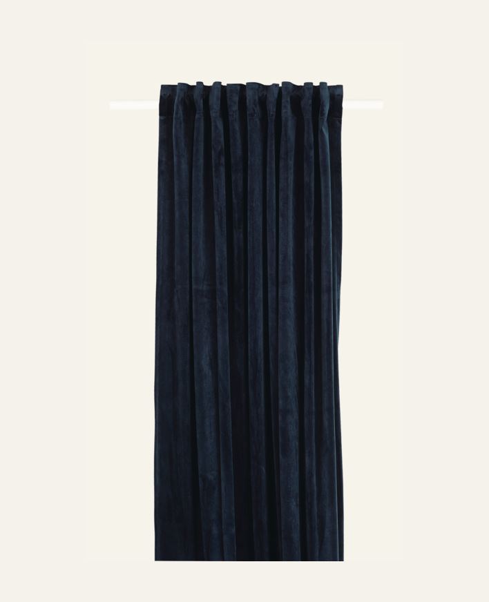 Gardin mørk blå - 135x300 cm mørk blå - 1