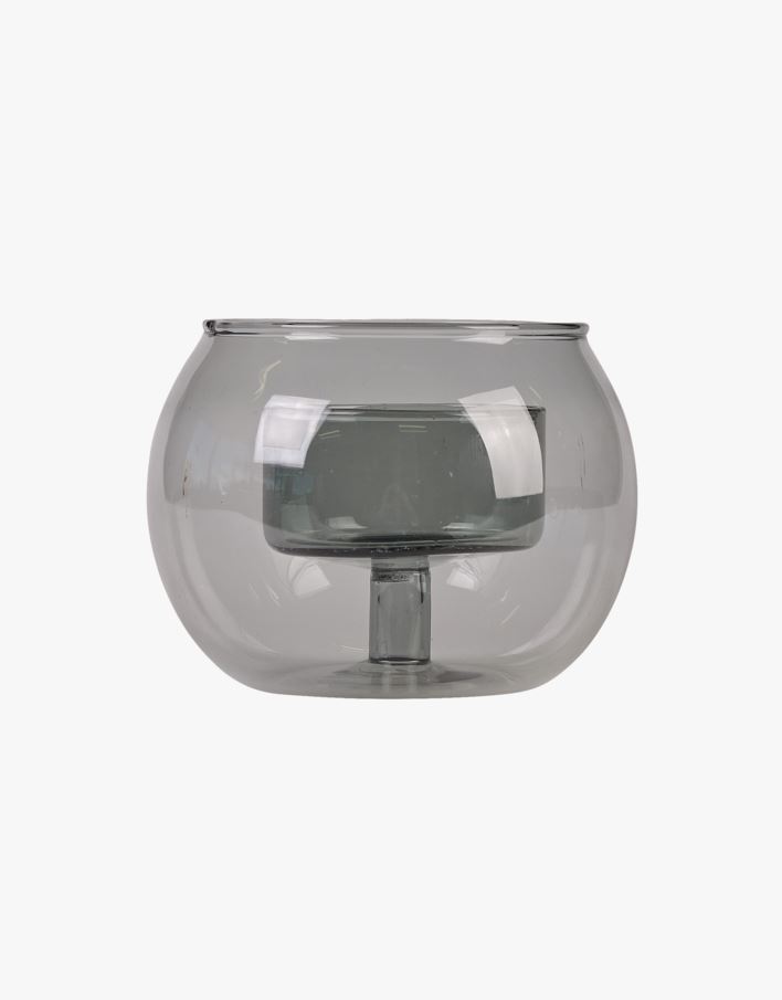 Telysholder mørk grå - 8x6 cm mørk grå - 1