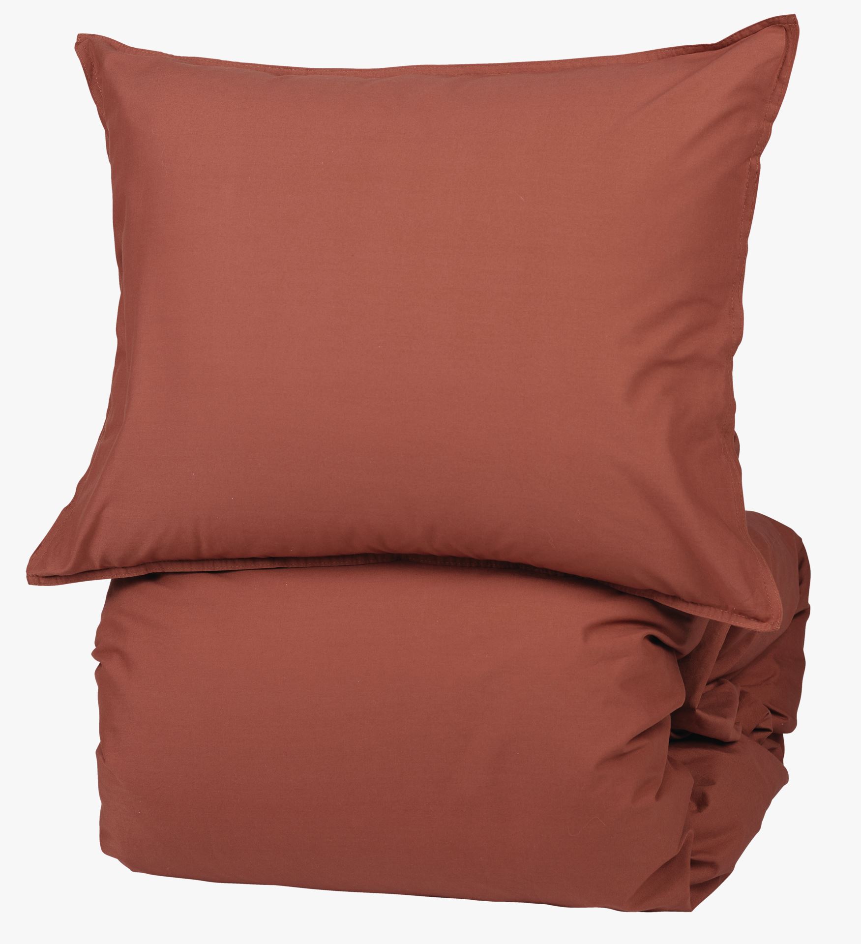 Økologisk bomull sengesett rust - 140x200 cm rust - 1