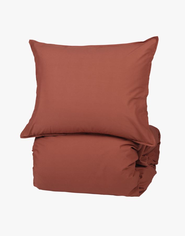 Økologisk bomull sengesett rust - 140x200 cm rust - 1