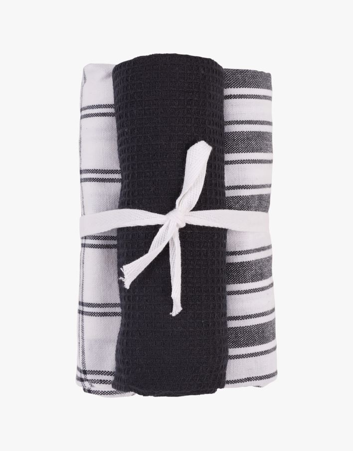 Kjøkkenhåndkle svart - 50x70 cm svart - 1