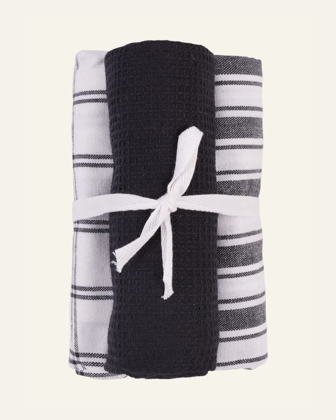 Kjøkkenhåndkle svart - 50x70 cm svart - 1